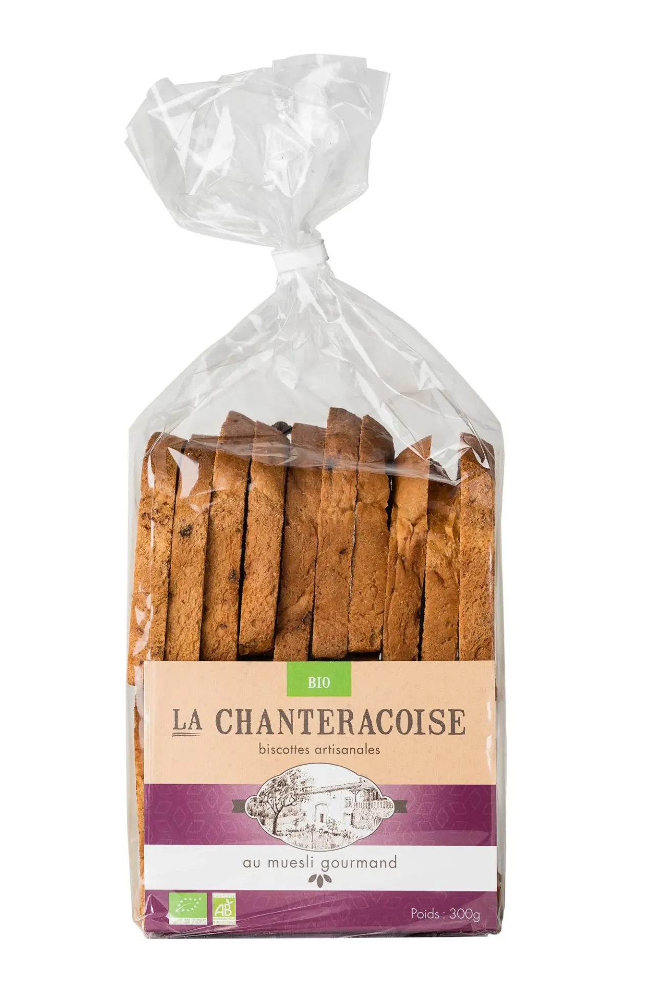 Biscottes bio muesli gourmand - 300gr