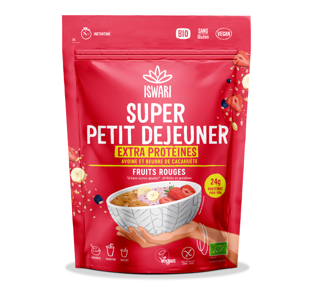 Super Petit Déjeuner Extra Protéiné - Fruits Rouges - 360 gr