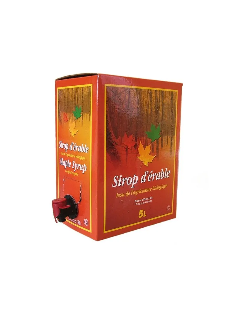 Maple syrup (grade A - amber) - 5 L bag in box