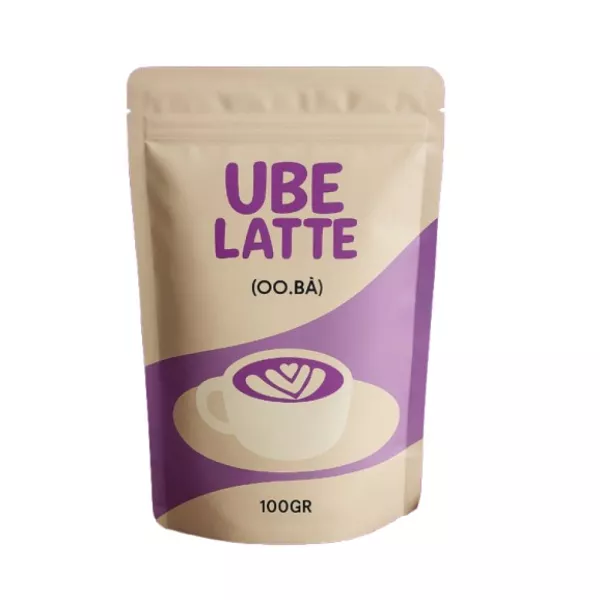 Ube Latte bio (Igname Violette) 100% Naturelle -100g