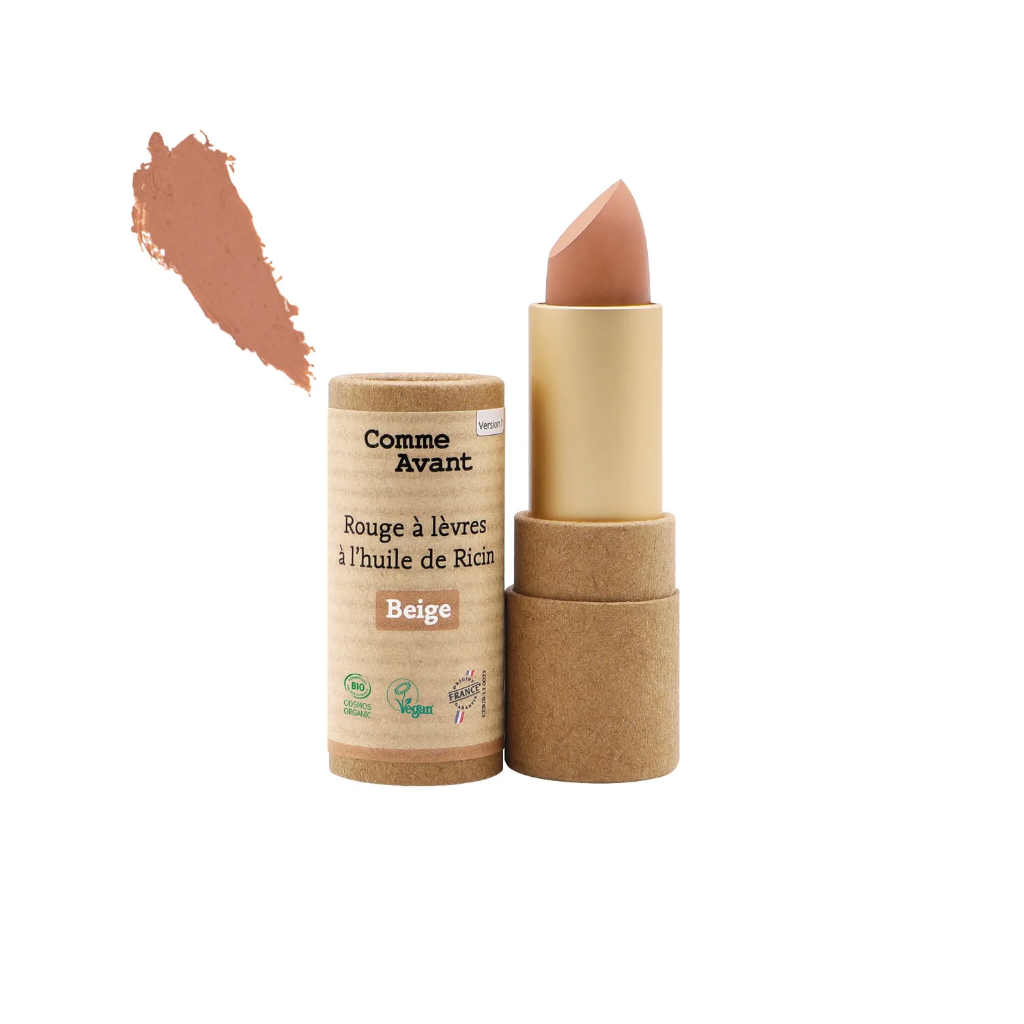 Rouge à lèvres à l'huile de ricin - beige - 4 g