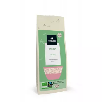 Thés verts parfumé aux fleurs de jasmin - sachet 100 g
