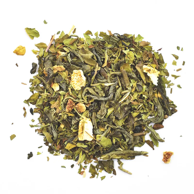 THÉS VERTS AUX AGRUMES - GOÛT RUSSE - Parfumé aux agrumes sac 1 kg