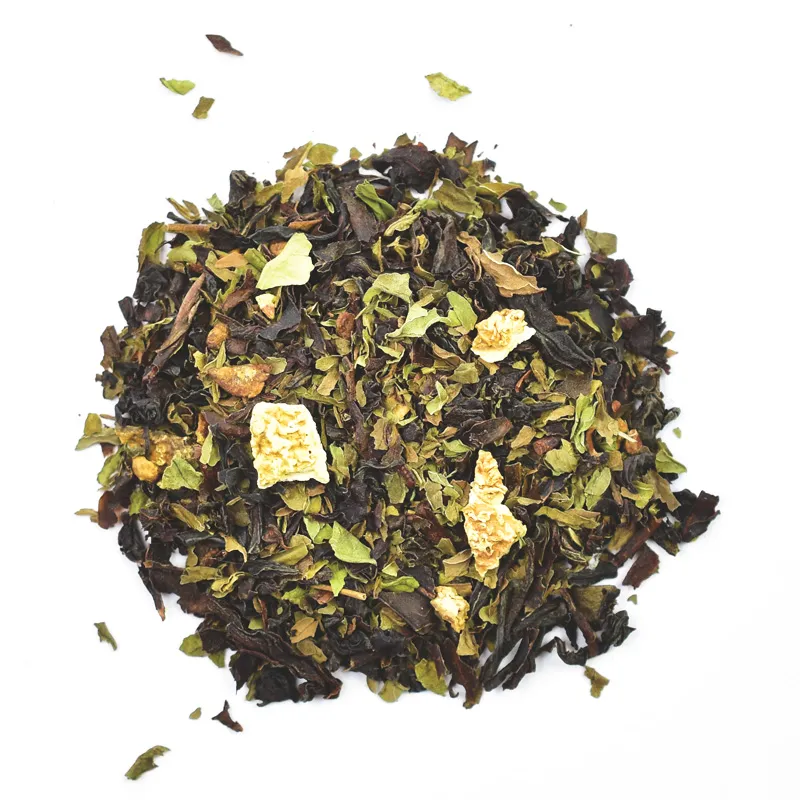 THÉS NOIRS AUX FRUITS - SAGESSE DU BOUDDHA - Menthe. citron. mangue sac 1 kg