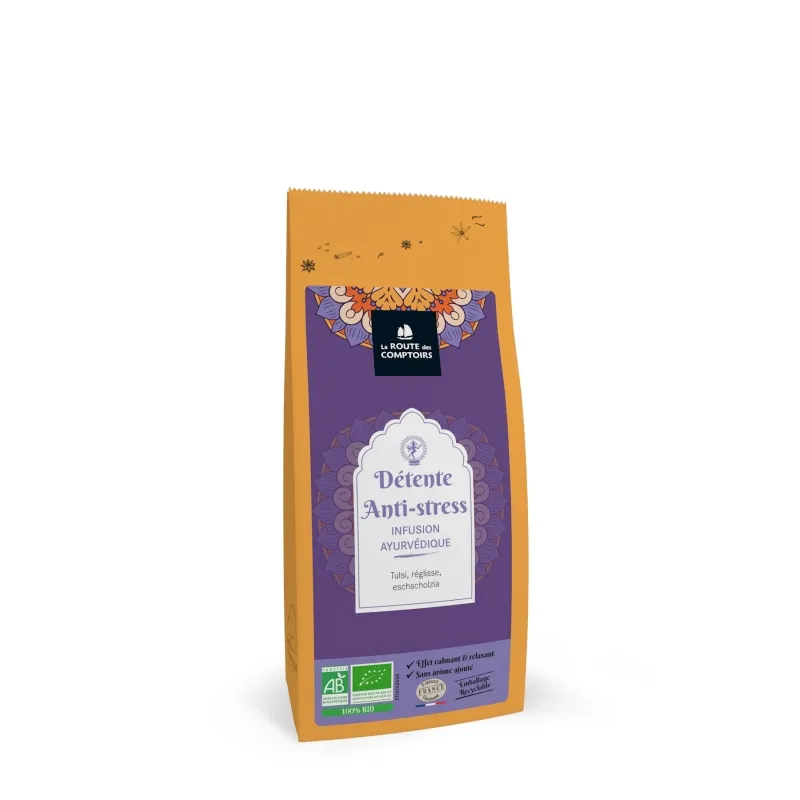 COLLECTION EQUILIBRE - DÉTENTE / ANTI STRESS - Tulsi. réglisse. eschscholzia sachet 70 g