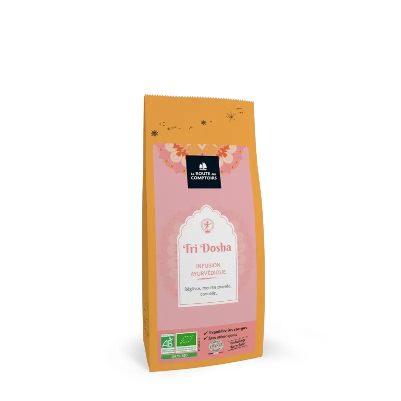 COLLECTION DOSHAS - TRI-DOSHA - Réglisse. menthe poivrée. cannelle sachet 80 g
