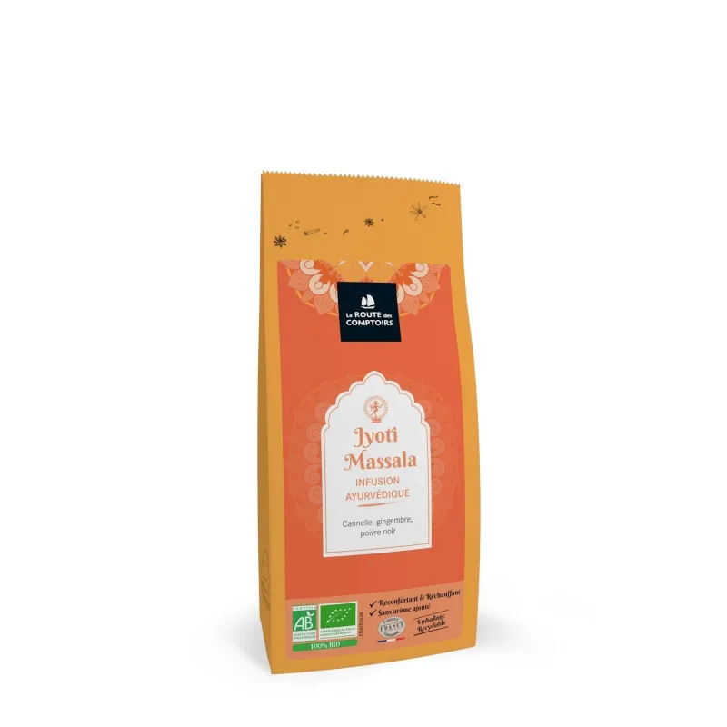 Ayurvédique jyoti massala (cannelle, gingembre, poivre noir) - sachet 80 g