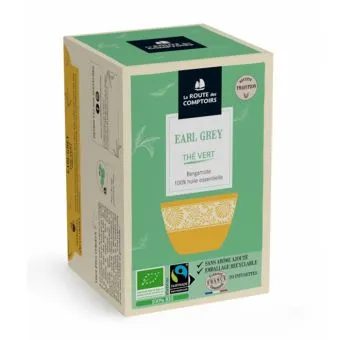 EARL GREY - Thé vert à la bergamote NOUVELLE RECETTE 20 infusettes