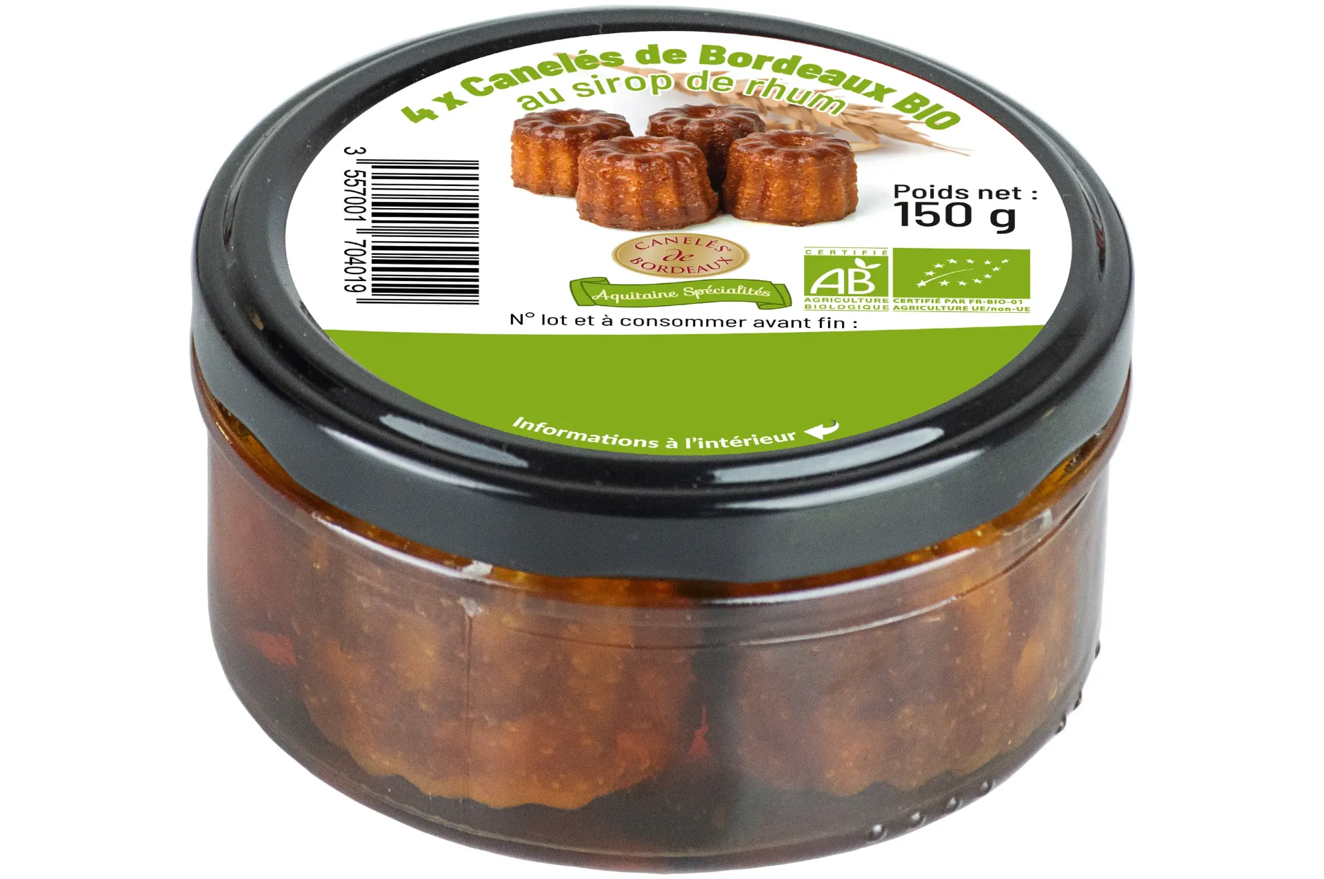 Verrine de 4 canelés