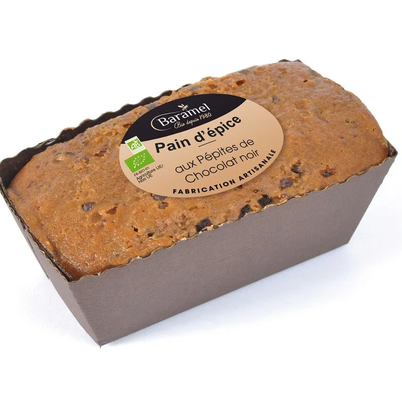 Pain d'épices au pépites de chocolat noir 60% équitable - 300 g