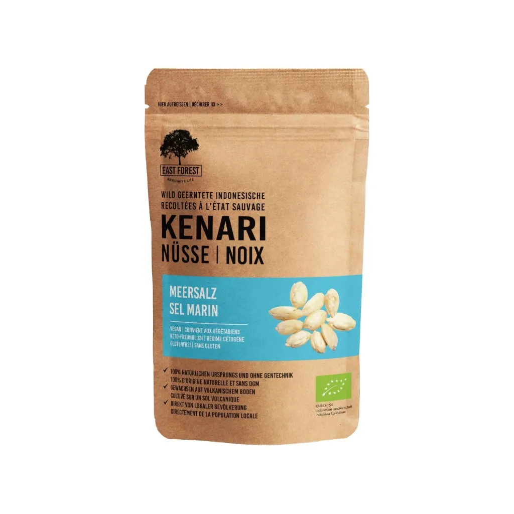 Noix de kenari au sel de mer - 80g