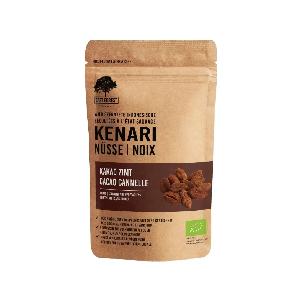 Kenari-noten met cacao en kaneel - 80 g