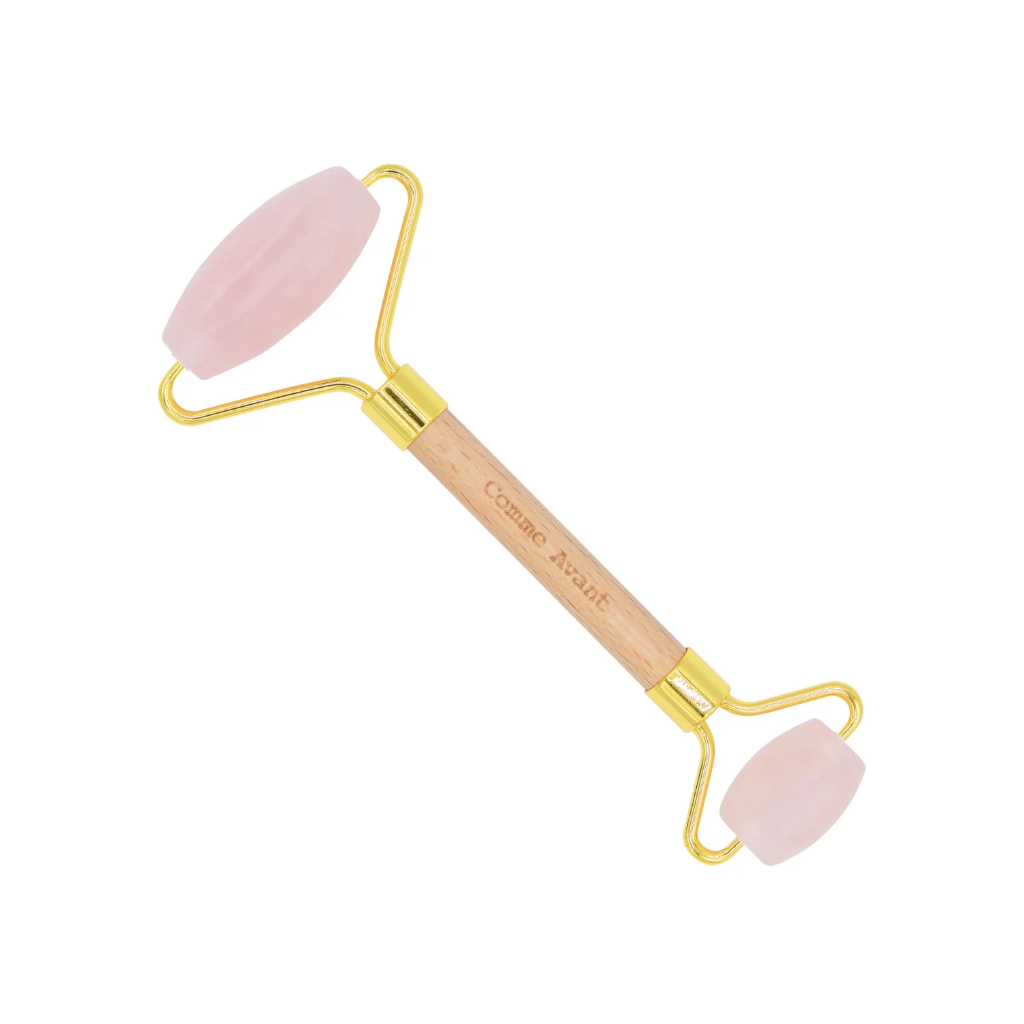 Rouleau visage en quartz rose