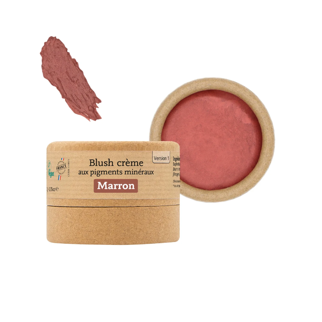 Cream blush with brown mineral pigments - 10g