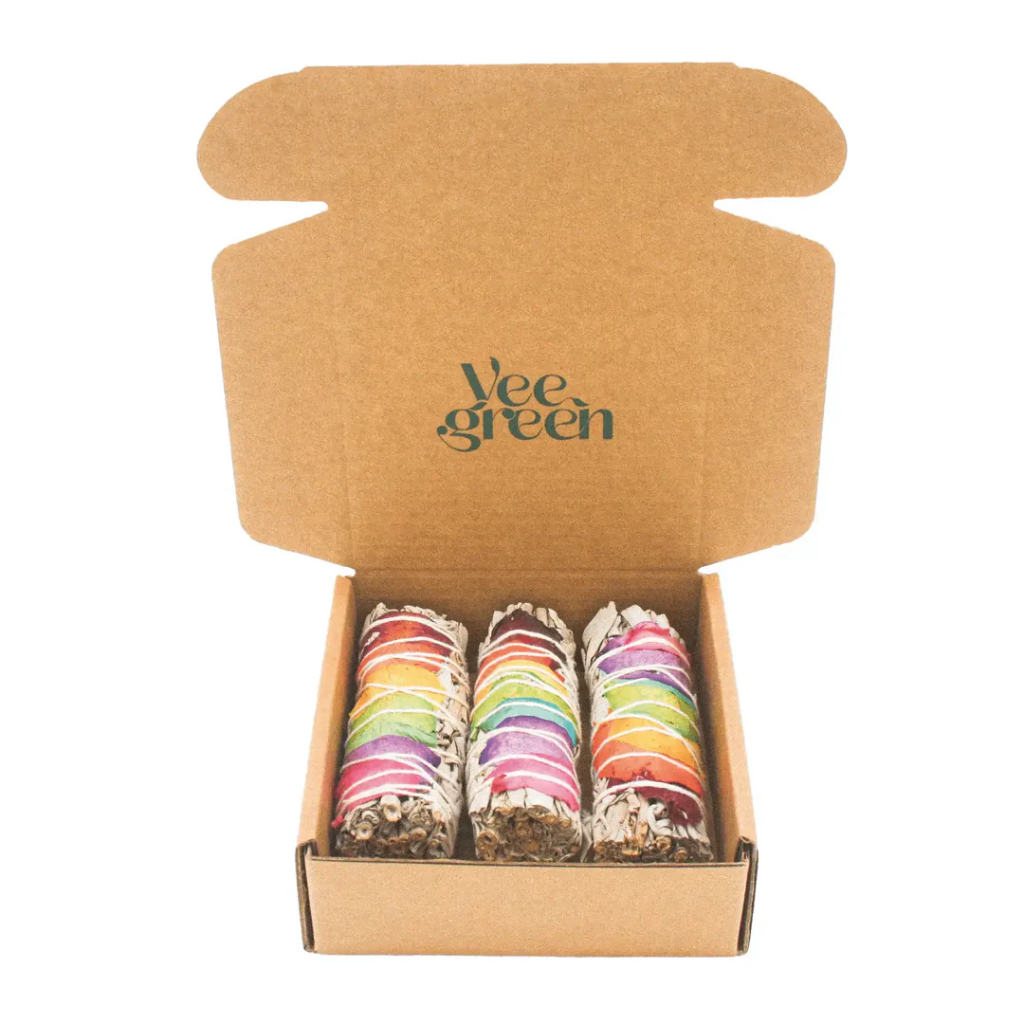 Coffret de 3 sauges 7 Chakras 10 cm