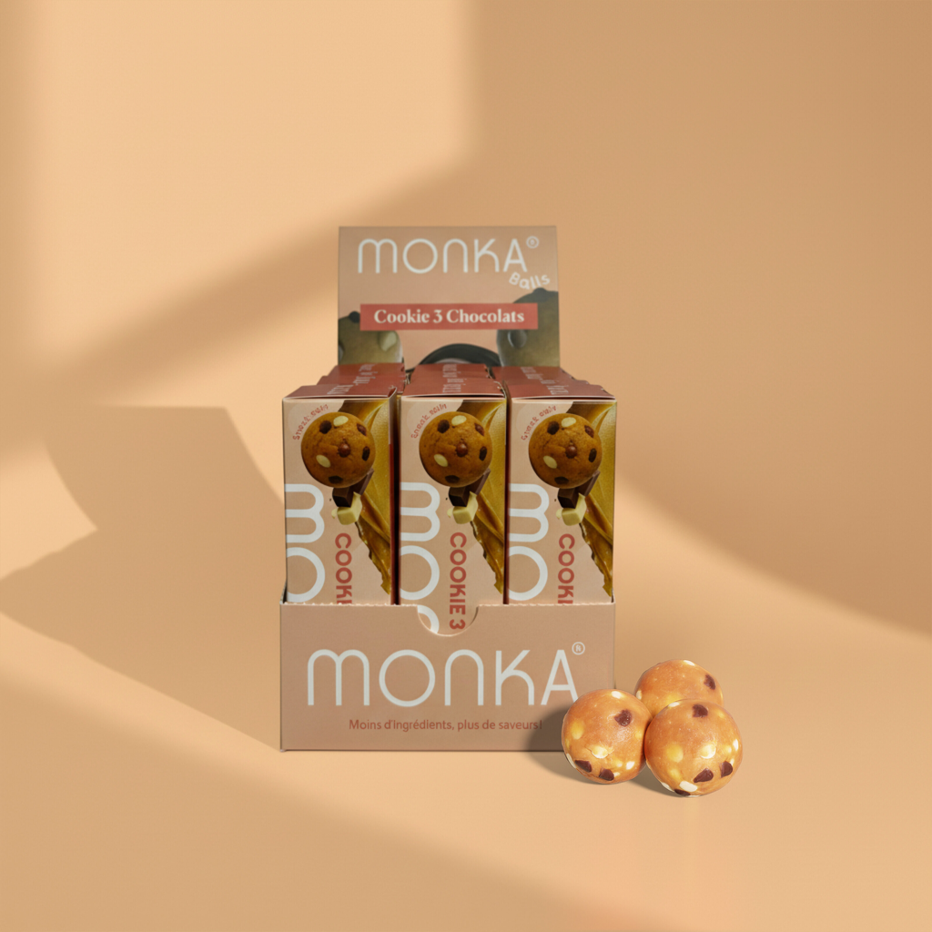 Balls cookie 3 chocolats - 3 balls de 18g x 12