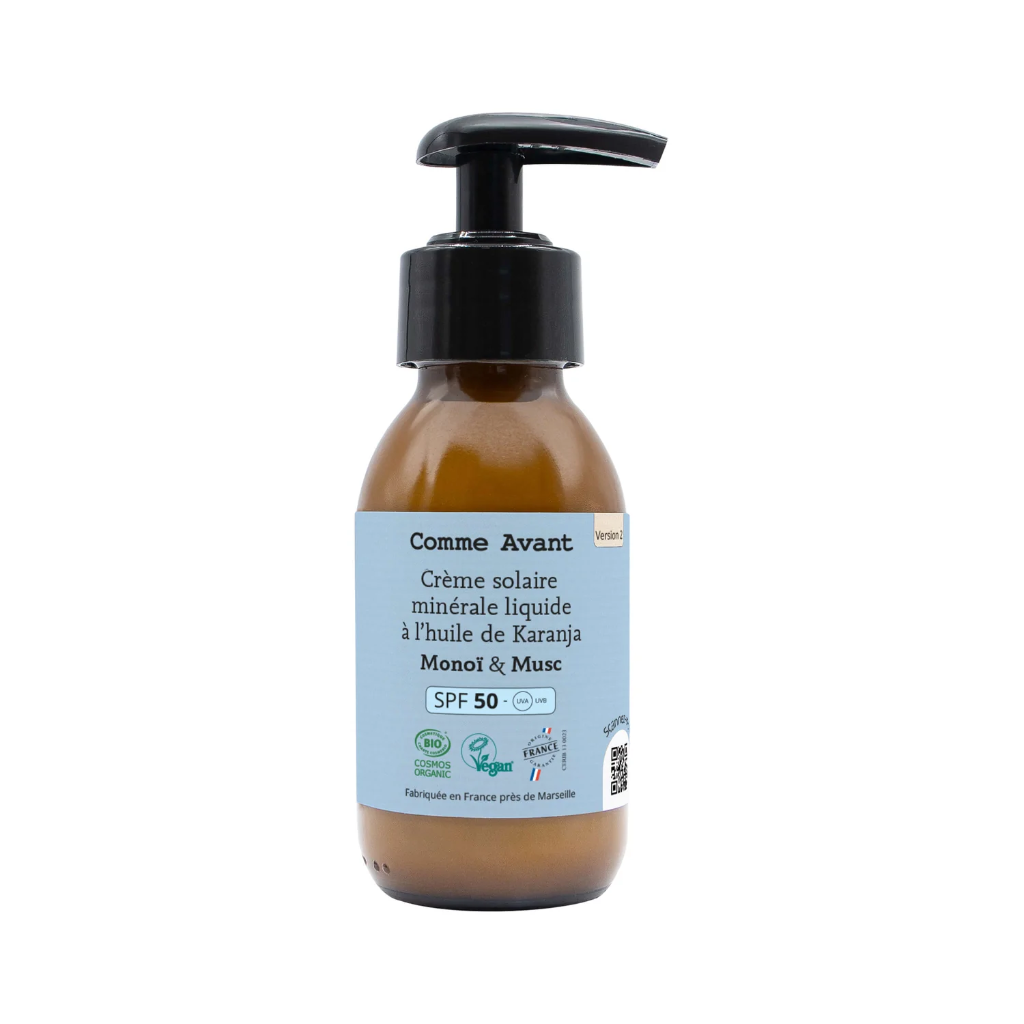 SPF 50 vloeibare minerale zonnebrandcrème met monoï - 105 ml
