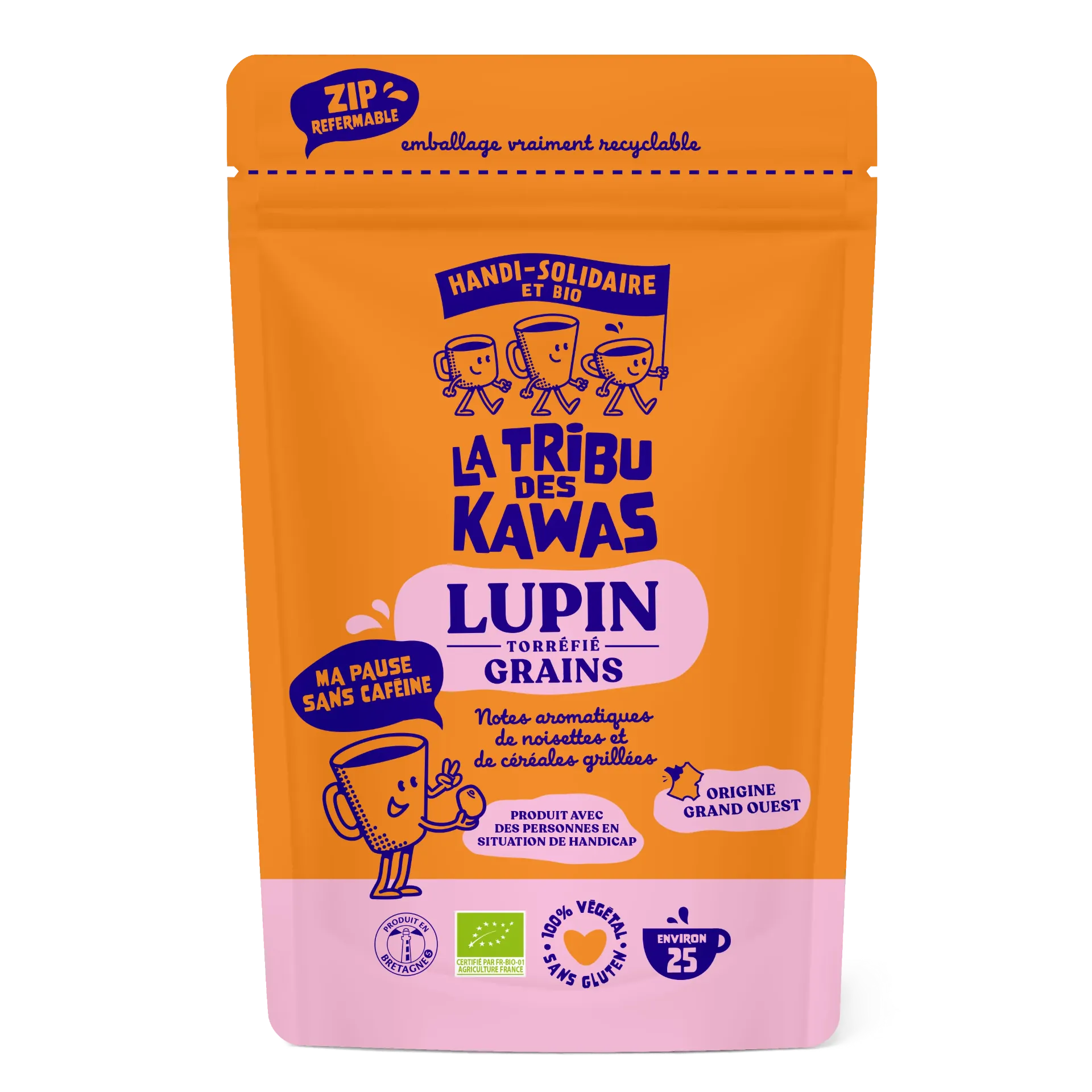 Roasted lupin beans (25 cups) - 200g