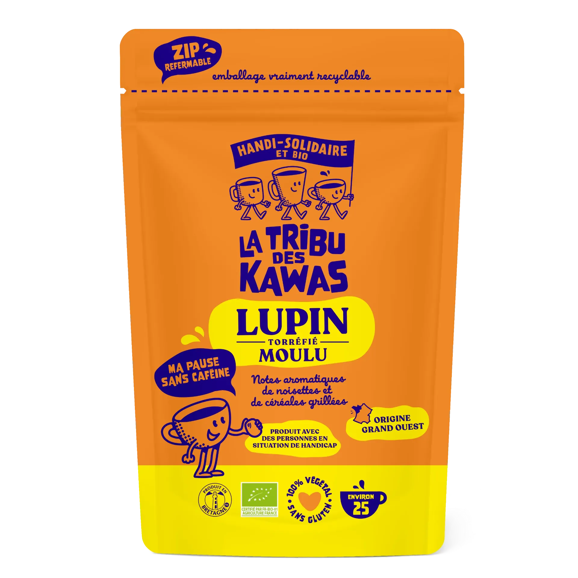 Geroosterde gemalen lupine (25 kopjes) - 200 g