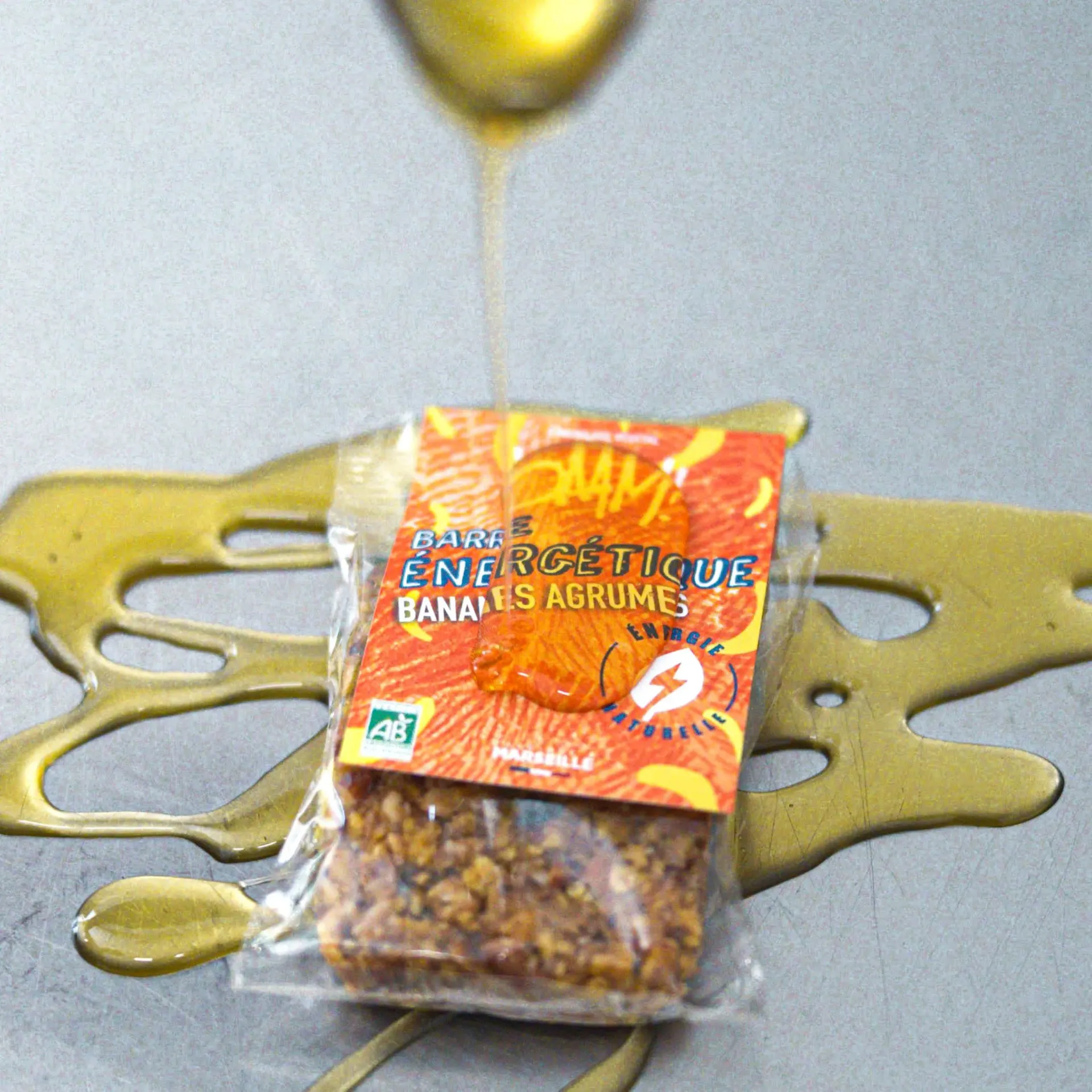 Barre énergétique bio banane agrumes - 40g