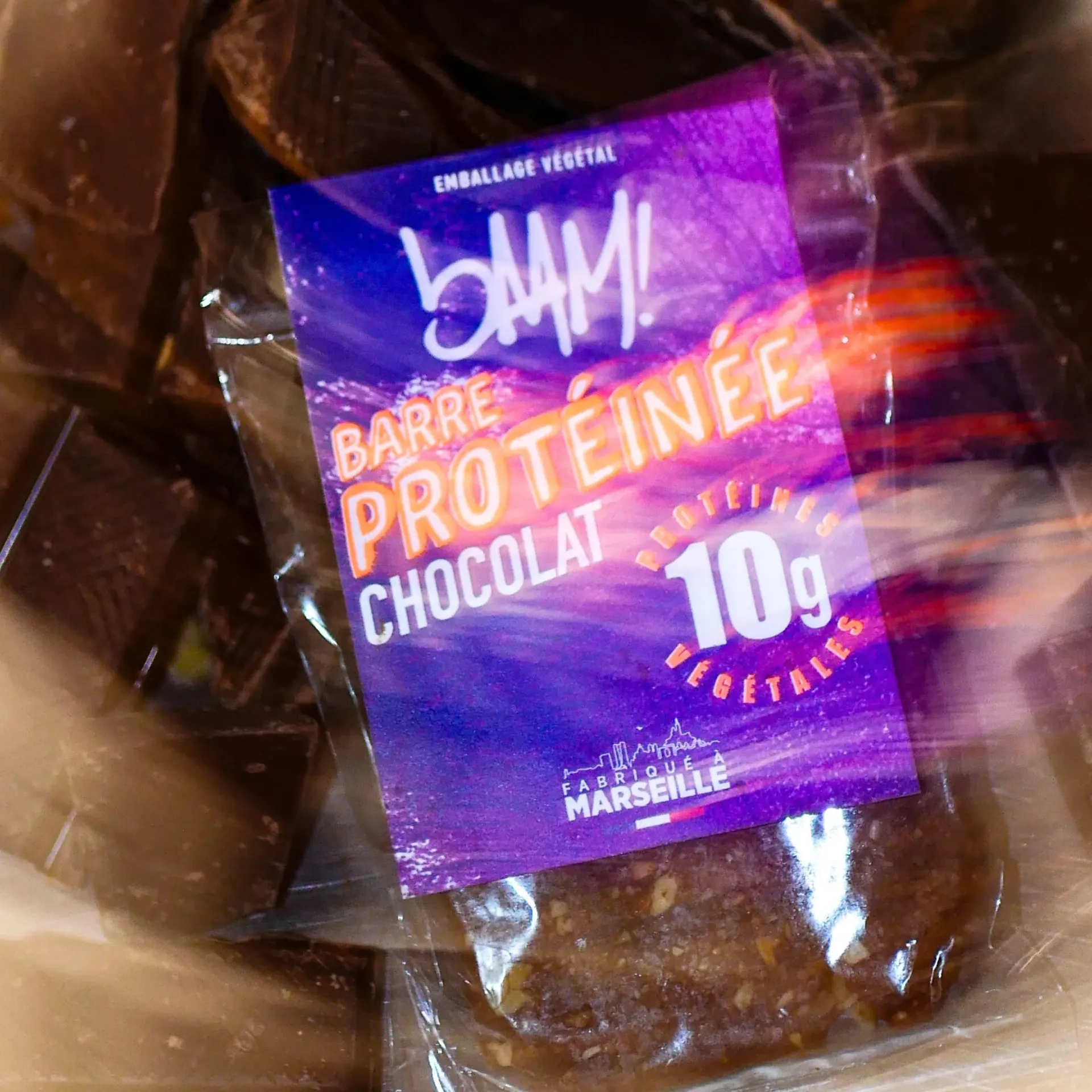 Barre protéinée bio - chocolat- 40g