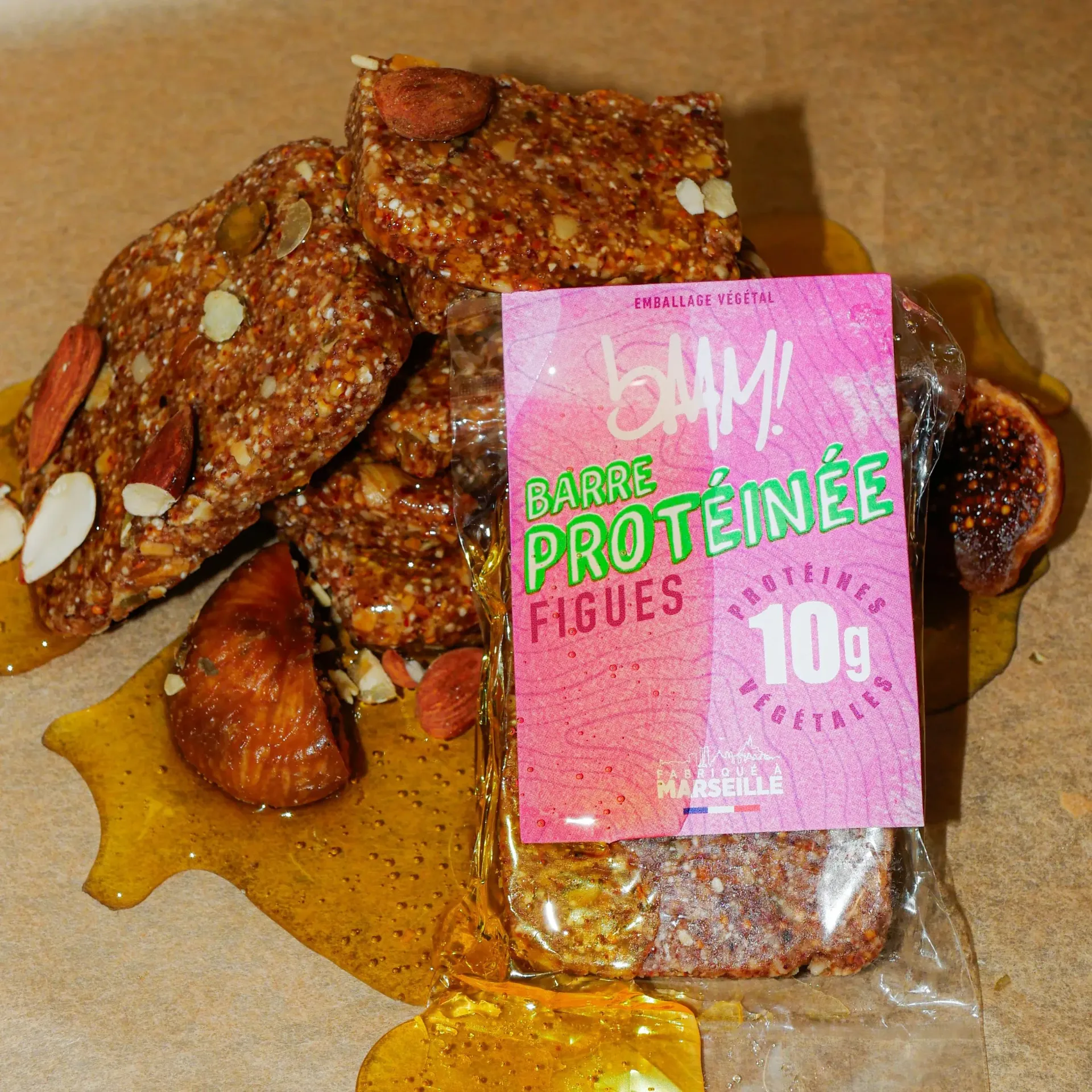 Barre protéinée bio - figues- 40g