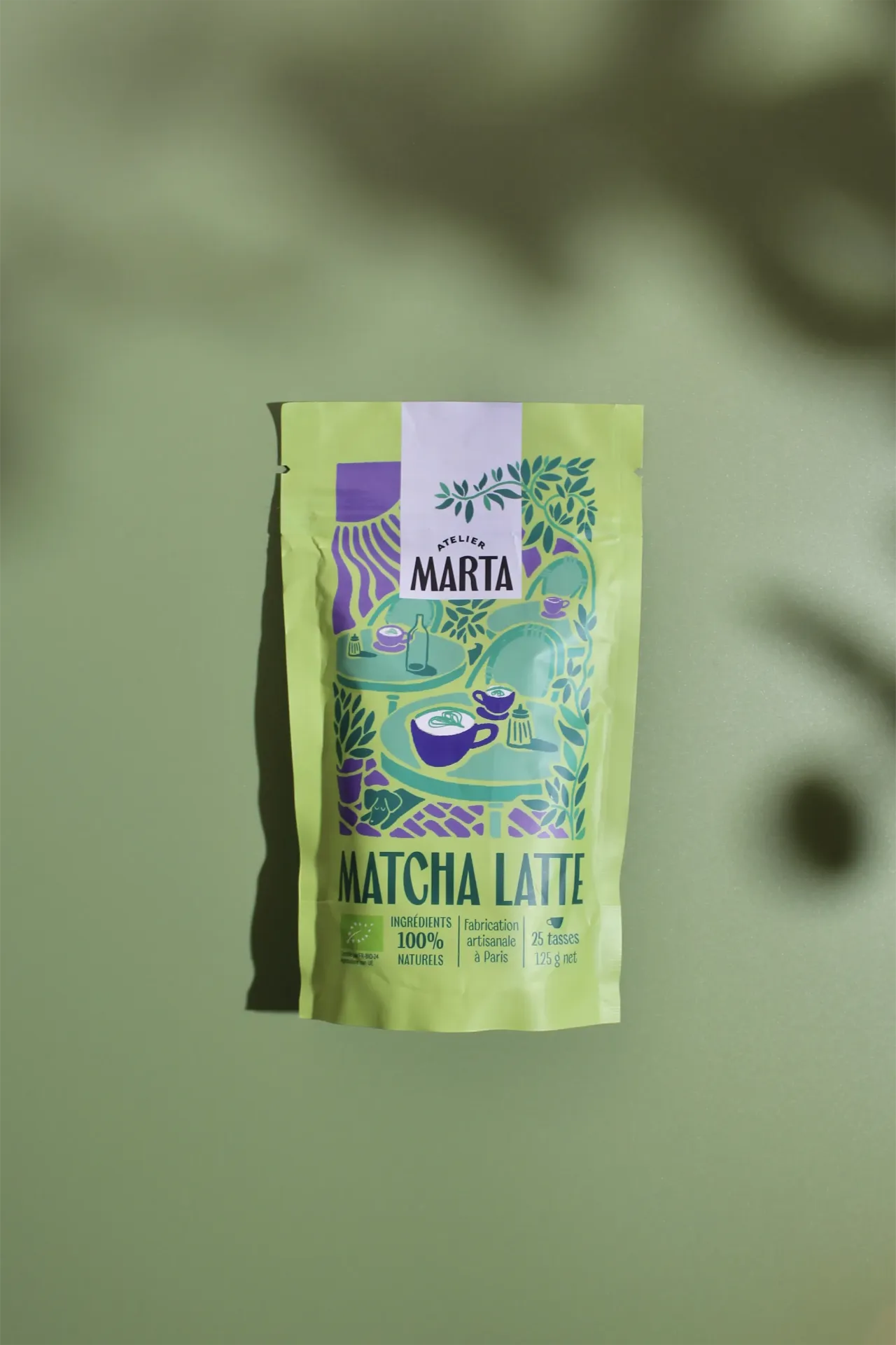 Matcha latte bio - energize - 125gr (25 tasses)