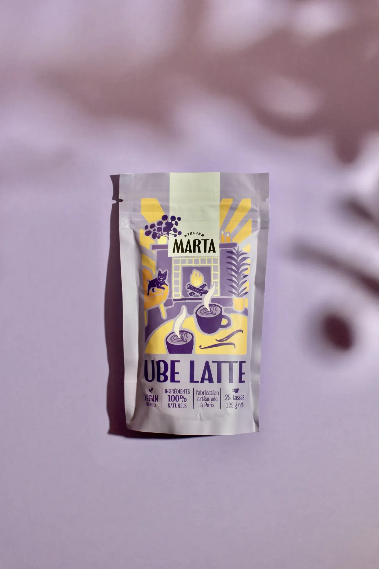 Ube latte - Kalmerend - 125 g (25 kopjes) niet-biologisch