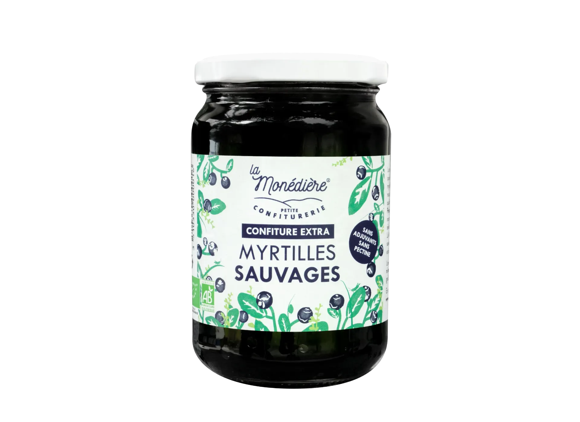 Confiture extra de Myrtilles sauvages - 360g