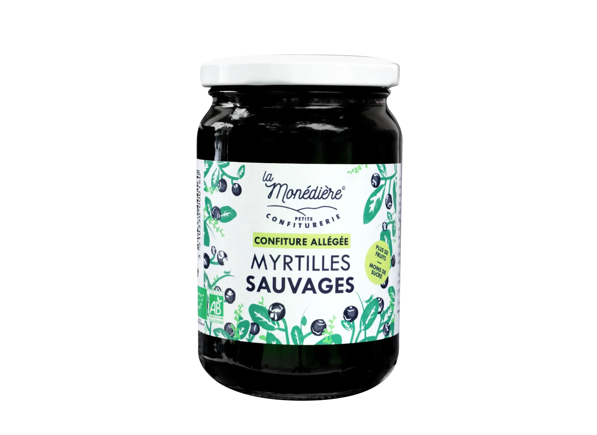 Low-calorie wild blueberry jam - 320g