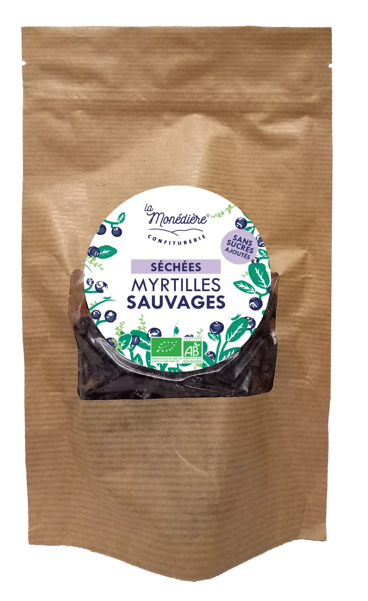 Myrtilles sauvages séchées - 115 g
