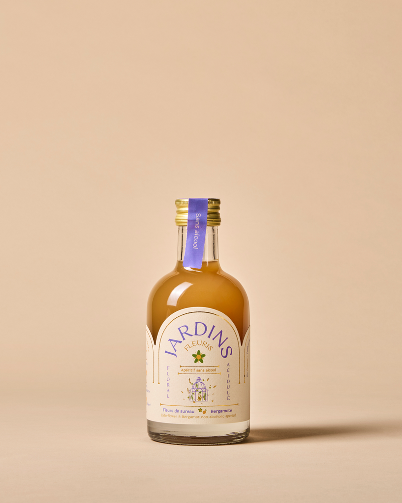 Apéritif sans alcool bio jardins fleuris (fleurs de sureau & bergamote)- 20cl