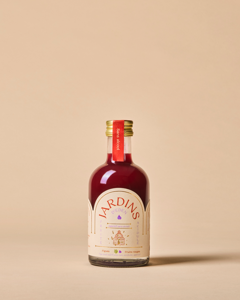 Apéritif sans alcool bio jardins d'eden (figue & fruits rouges) - 20 cl