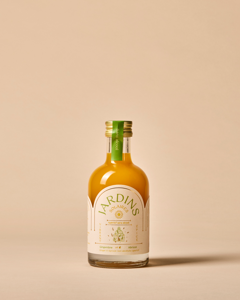 Apéritif sans alcool bio jardins solaires (gingembre & abricot) - 20cl