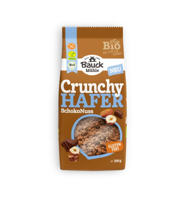 Muesli crunchy à l'avoine sans gluten au choco noisette - 300g