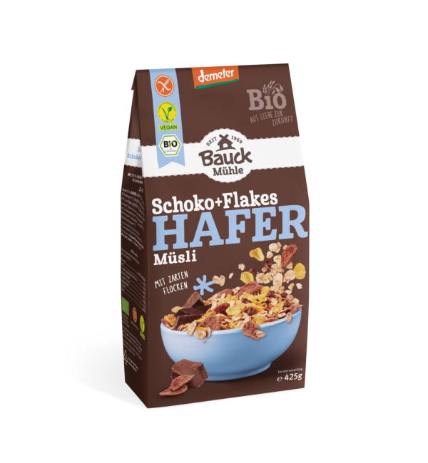 Muesli avoine au chocolat & flakes Demeter  - 425g