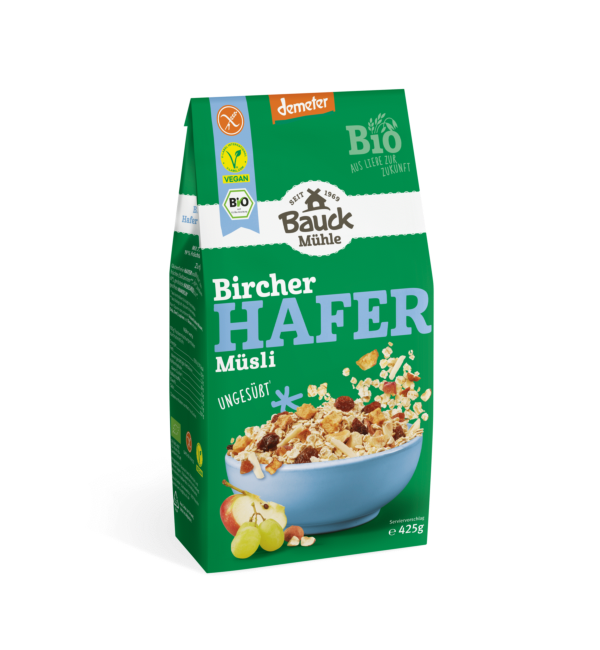 Muesli avoine sans gluten aux pommes & raisins Demeter SSA - 450g
