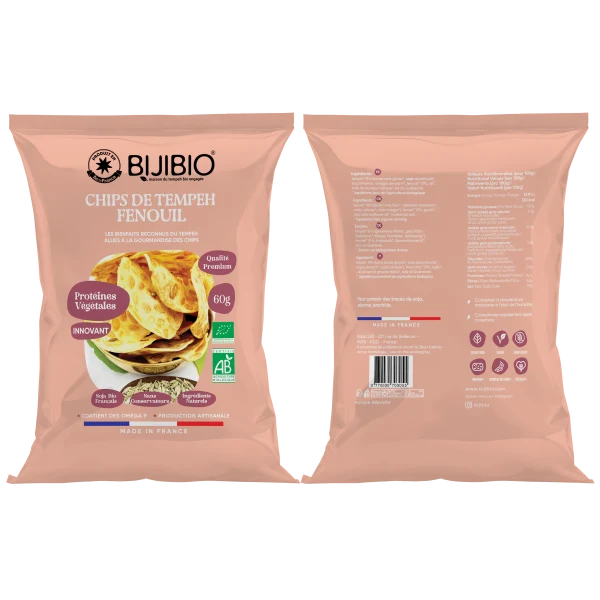 Chips Tempeh Bio Fenouil - 60 gr