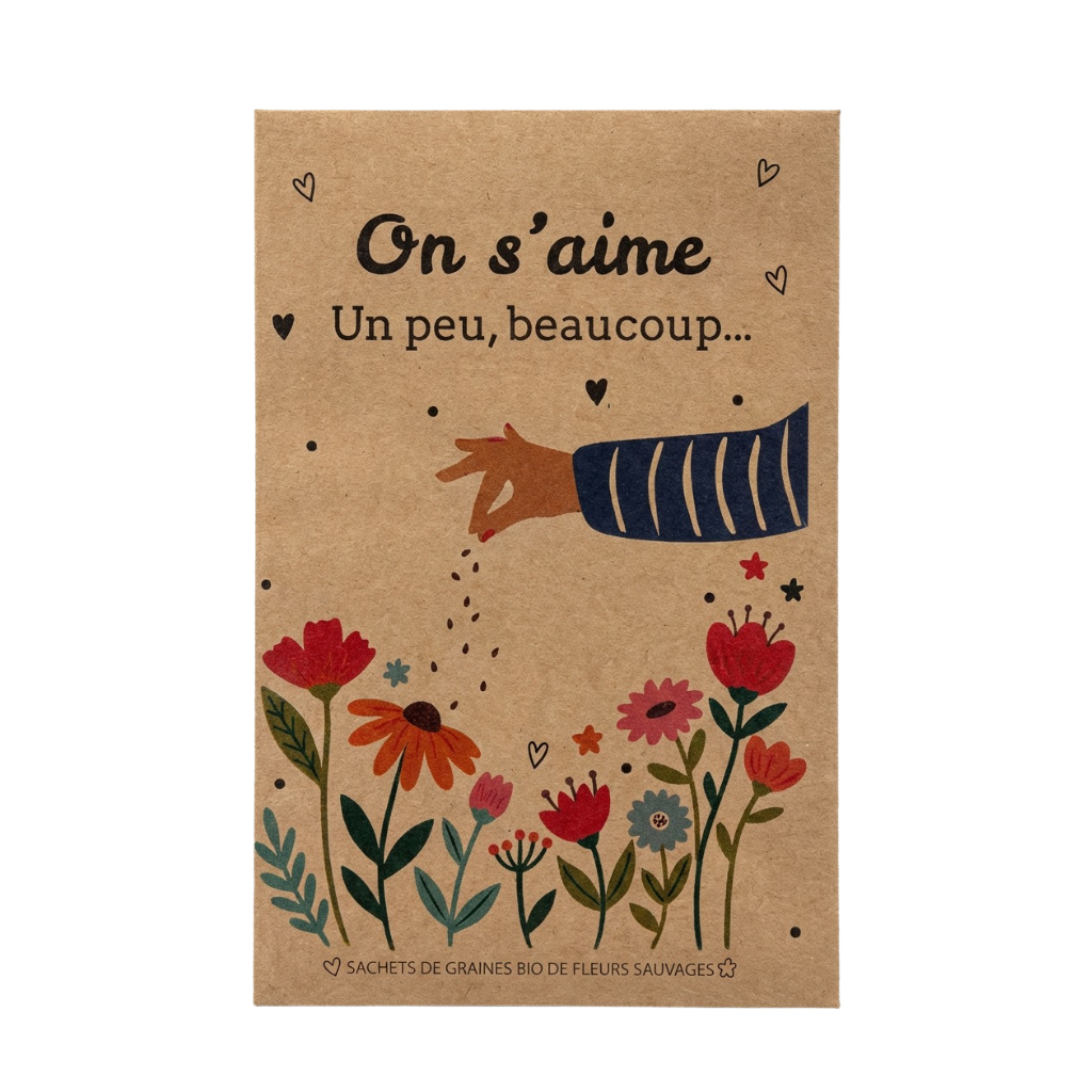 Sachet message : On s'aime un peu beaucoup