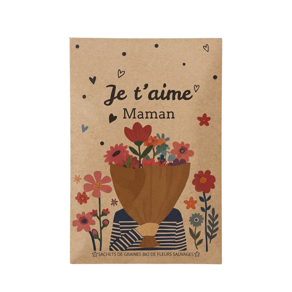 Sachet message : Je t'aime maman