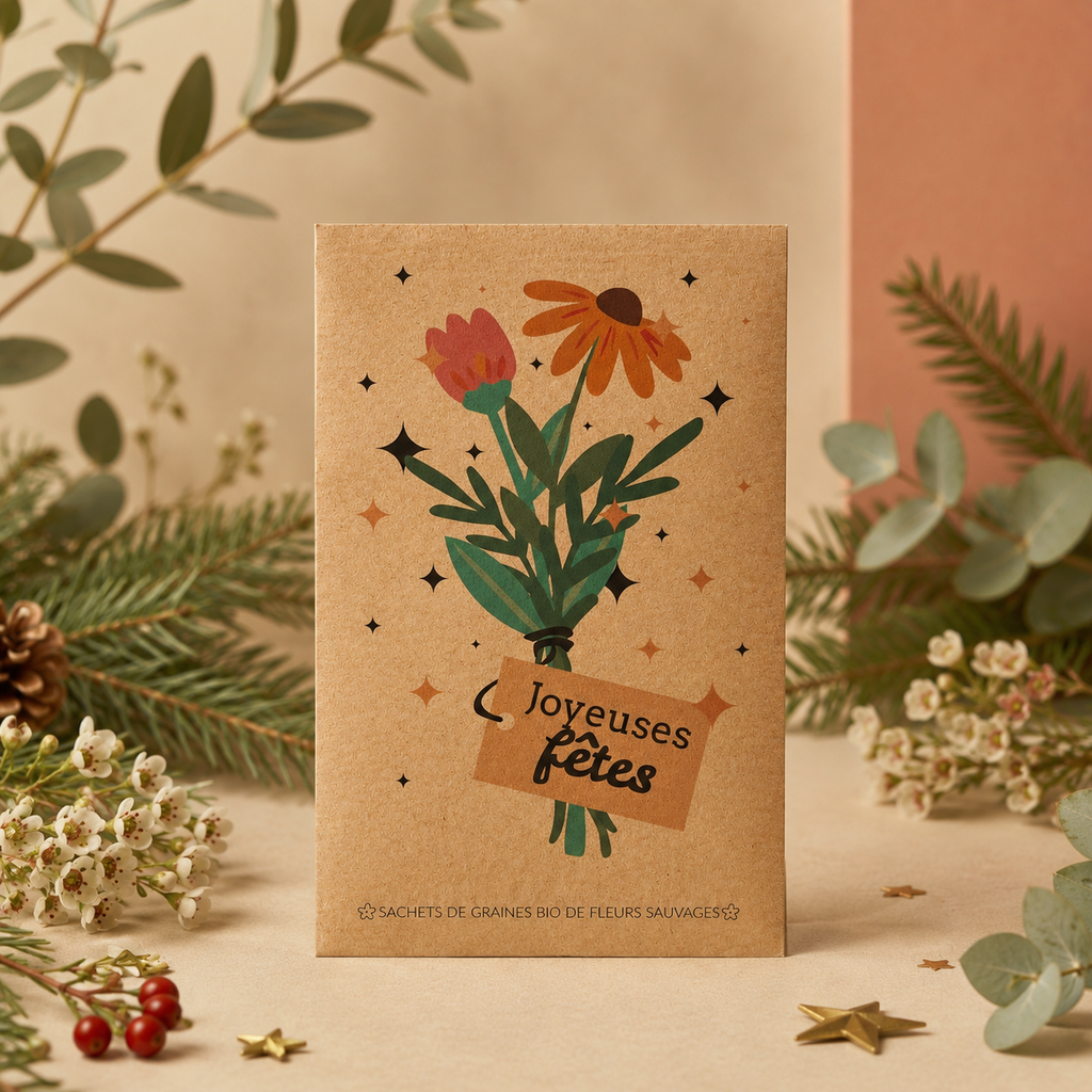 Sachet message : Joyeuses fêtes