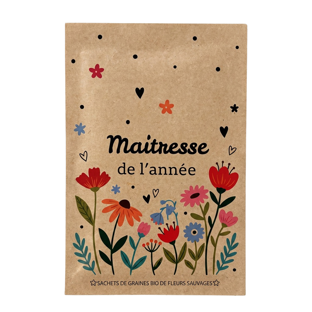 Sachet message : Maîtresse de l'année