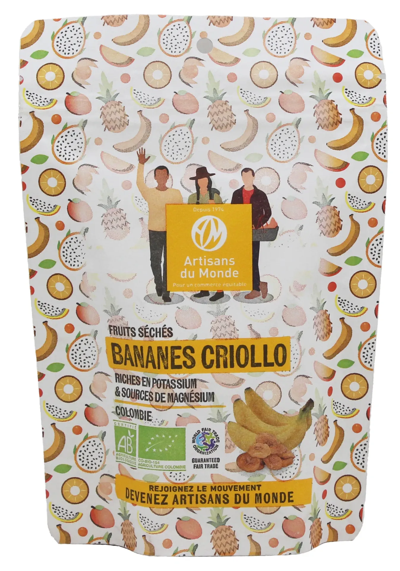 Bananes séchées de Colombie, 100g
