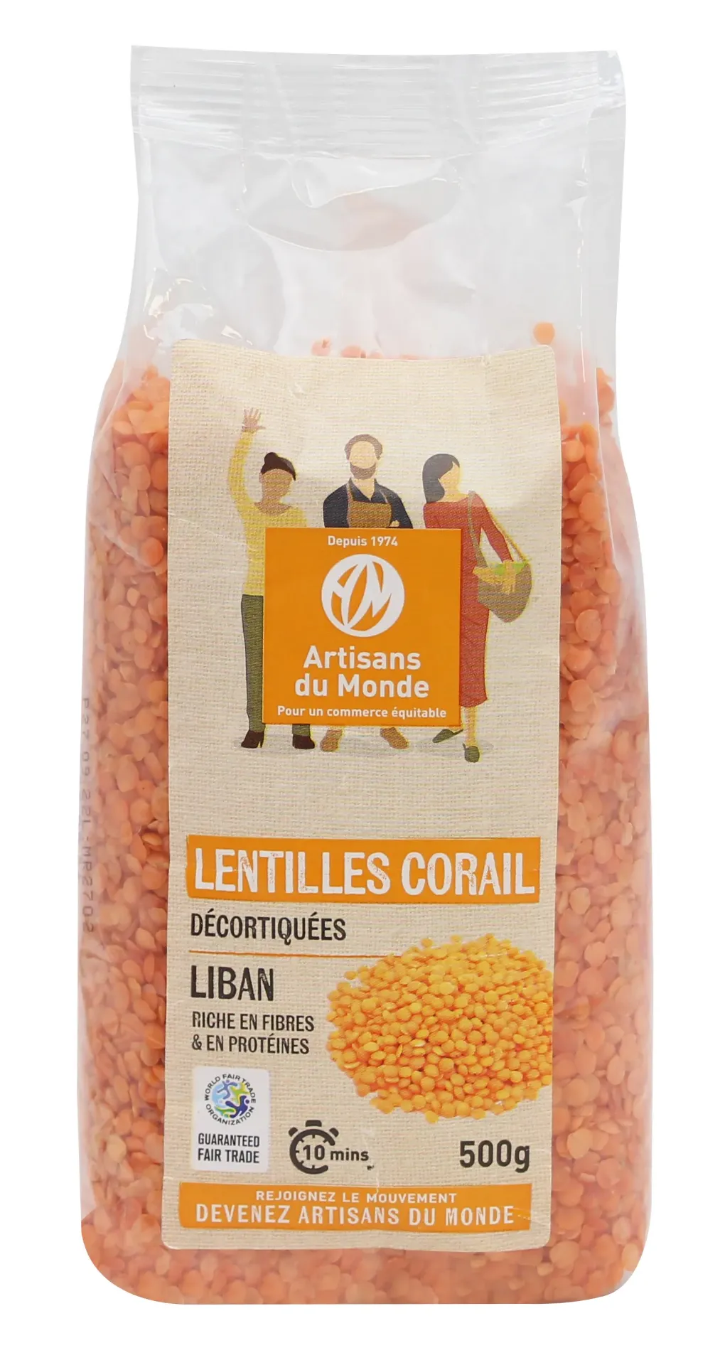 Lentilles corail du Liban - 500g