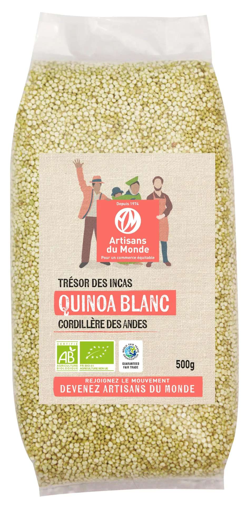 Quinoa blanc (Origine Bolivie, Equateur ou Pérou) - 500g