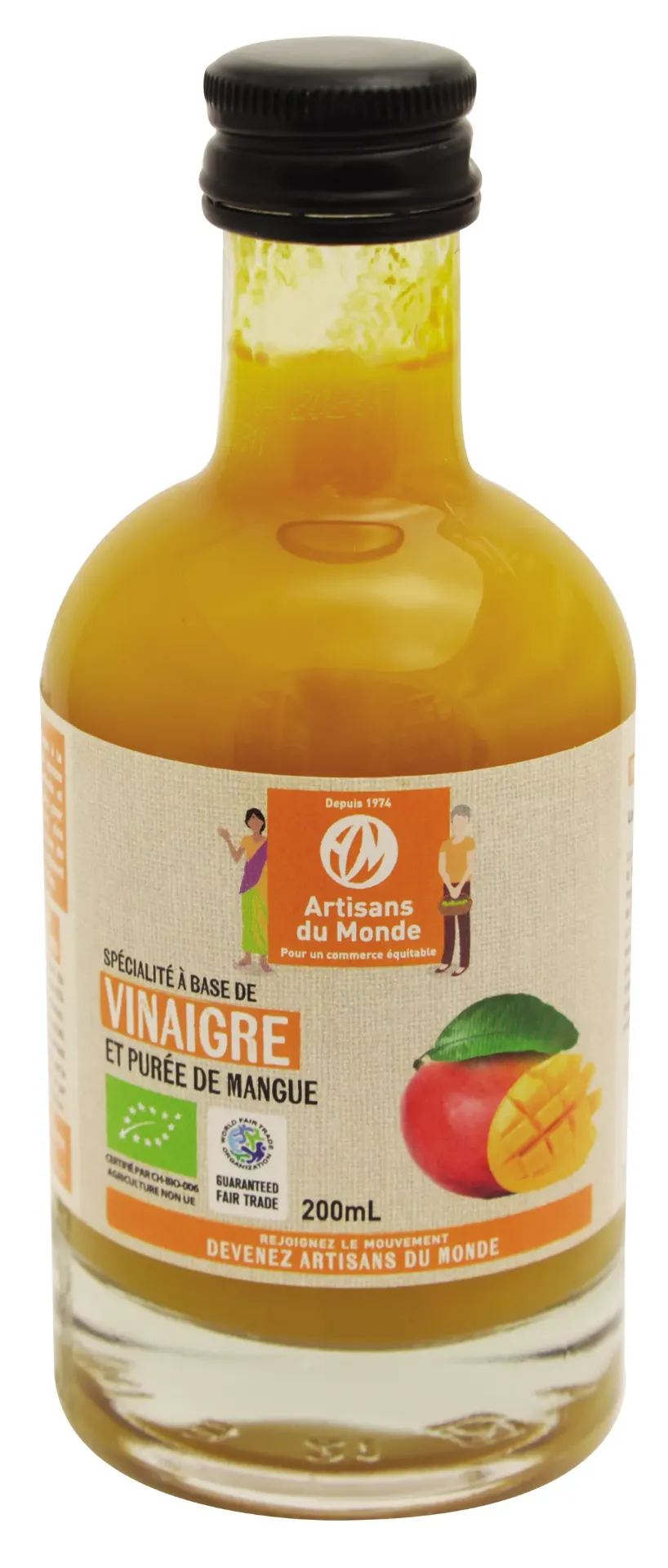 Vinaigre à la purée de mangue - 200ml