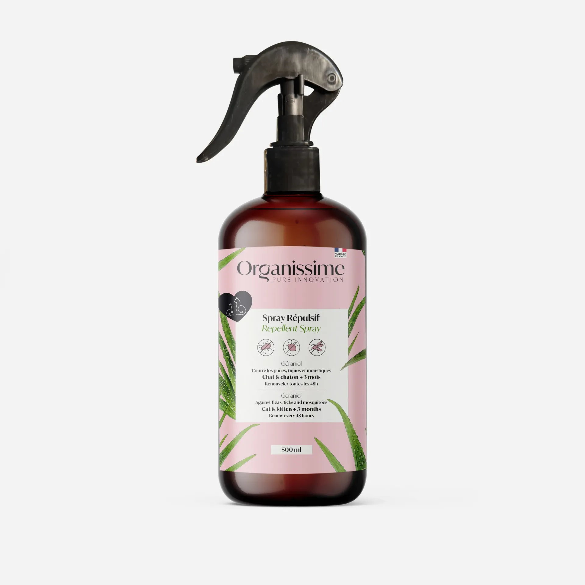 Spray antiparasitaire chat - 500ml