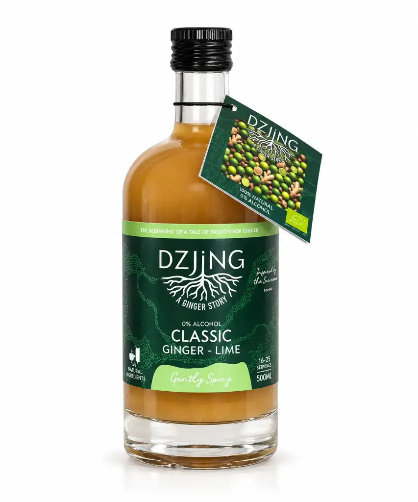 Classic ginger lime - 500 ml (sucré au jus de pomme)