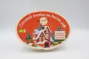 Kerstman's karamel ovaal houten doosje - 250 g