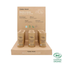 Display met 9 lippenbalsems - 15g (sheaboter) + 3 testers